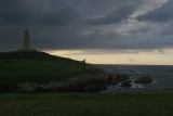 Torre de Hércules y el Golfo de Vizcaya­