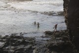 Bañistas en Punta de Sol