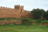Antiguo muro defensivo en las afueras de Rabat