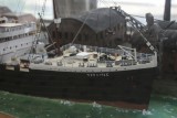 El Titanic zarpando de Cherbourg