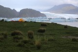 Campamento cerca del glaciar Bernardo